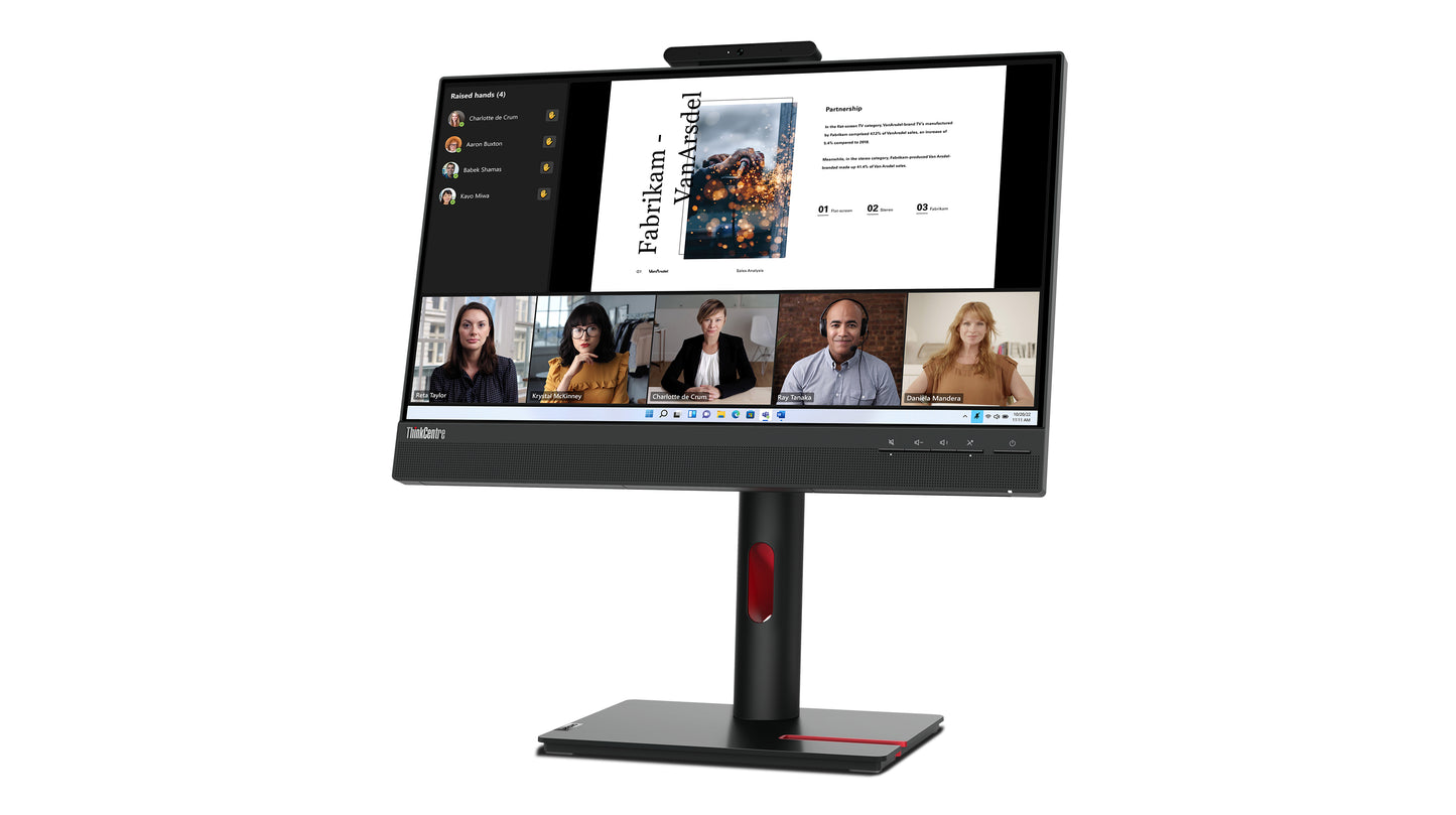 Monitor Lenovo 21.5" ThinkCentre Tiny In One 22 FHD Resolución 1920x1080 Panel IPS USB/HDMI/DisplayPort