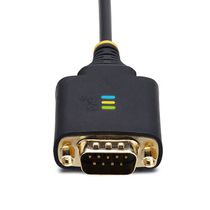StarTech.com 2P1FFC-USB-SERIAL cambiadores de género de cables USB-A 2 x DB-9 RS-232 Negro, Gris