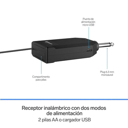 Micrófonos Inalámbricos Steren C/ Receptor Recargable 2 Piezas