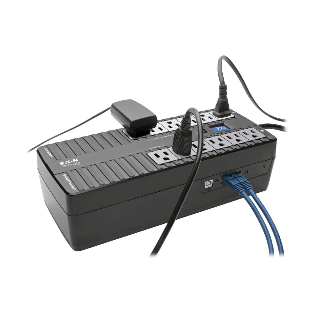 Tripp Lite ECO850LCD sistema de alimentación ininterrumpida (UPS) En espera (Fuera de línea) 0.85 kVA 12 salidas AC