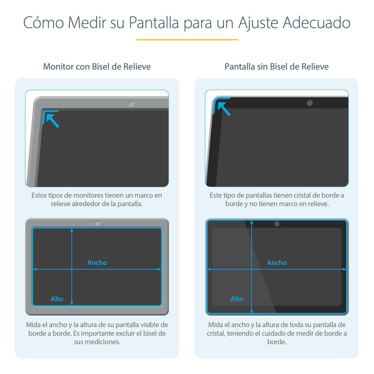 StarTech.com PRIVACY-SCREEN-20M filtro para monitor 50.8 cm (20") Filtro de privacidad para pantallas sin marco