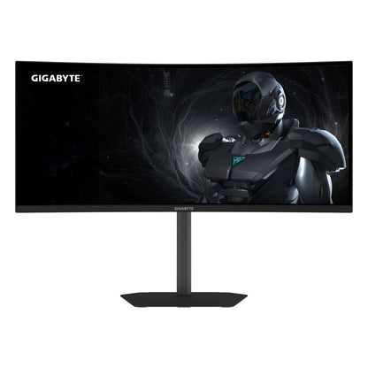 Monitor Gigabyte Gamer Curvo 34" LCD 3440x1440 Ultra Wide Quad HD FreeSync 120H HDMI/DisplayPort Negro