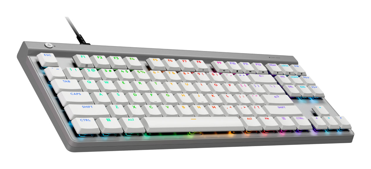 Teclado Logitech G515 TKL Wired Gaming  USB Color Blanco