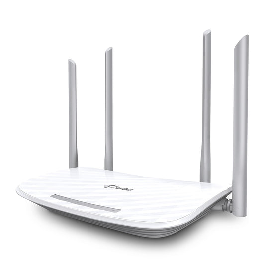 Router inalámbrico TP-Link Archer C50 AC1200 de doble banda, Wi-Fi 5, puertos Fast Ethernet, negro