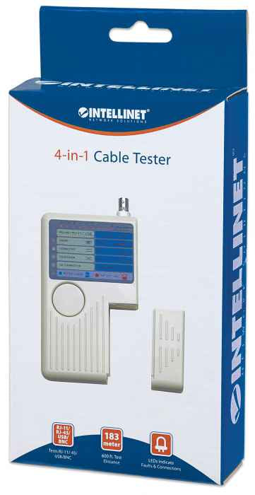 Intellinet 351911 comprobador de cables de red Beige