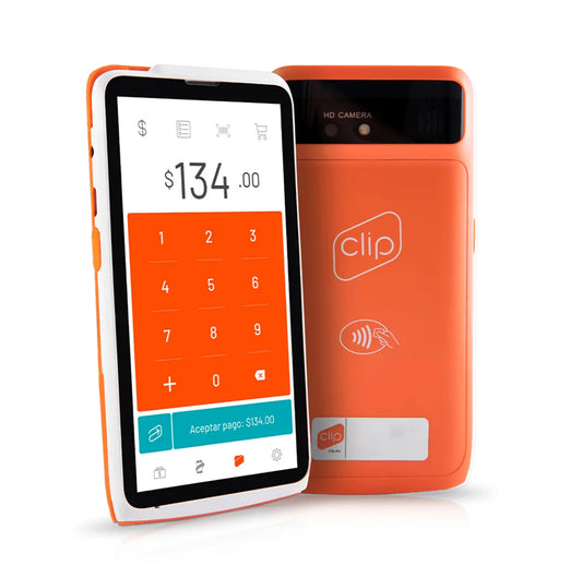 Terminal Portátil Clip Pro 2.0 Acepta Tarjetas de Crédito/Débito Cuenta con Internet Propio