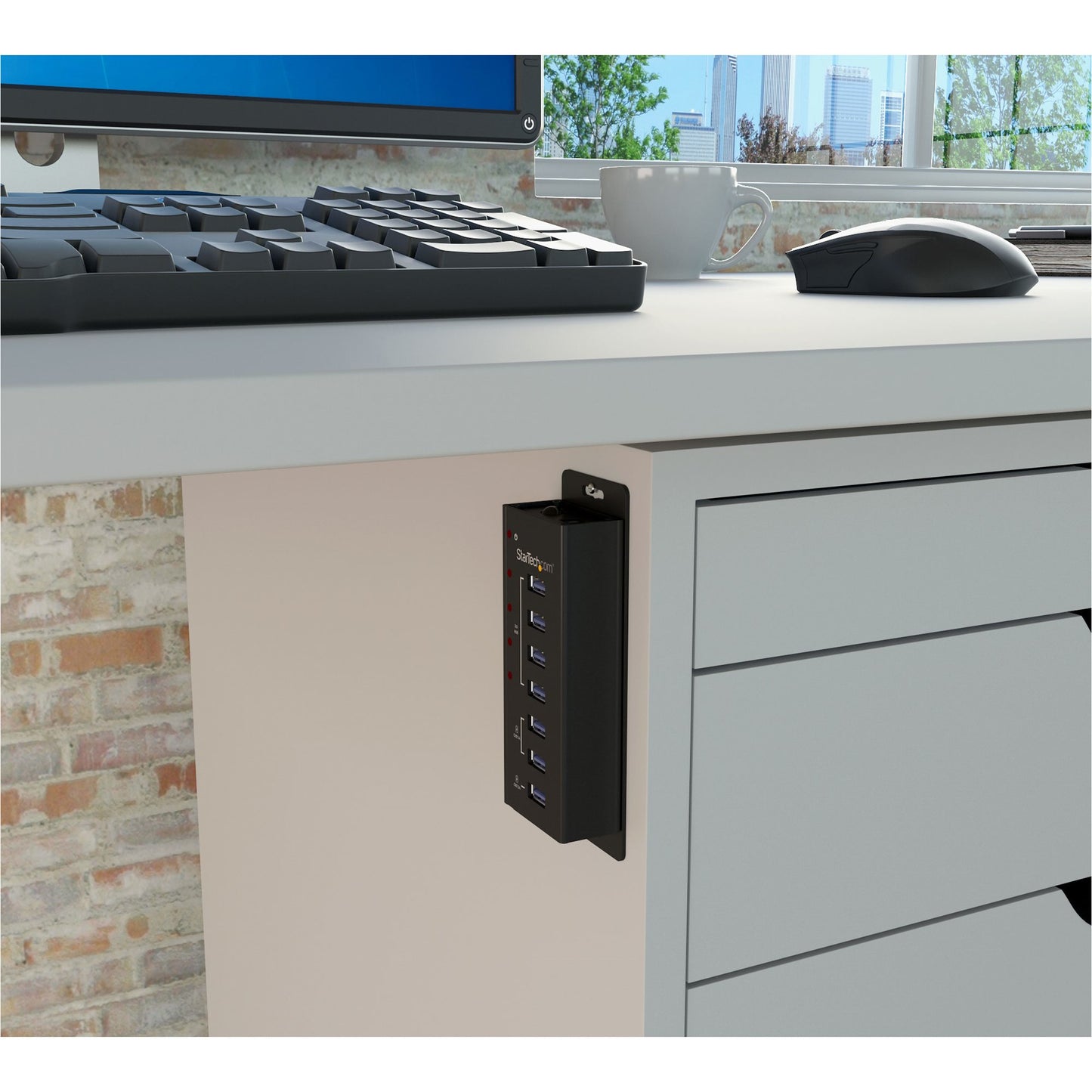 StarTech.com ST4300U3C3 nodo concentrador USB 3.2 Gen 1 (3.1 Gen 1) Type-B 5000 Mbit/s Negro