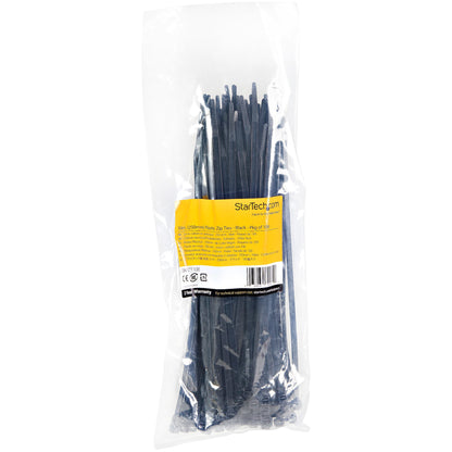 StarTech.com CBMZT10B sujeción para cable Abrazadera de cable liberable Nylon, Plástico Negro 100 pieza(s)