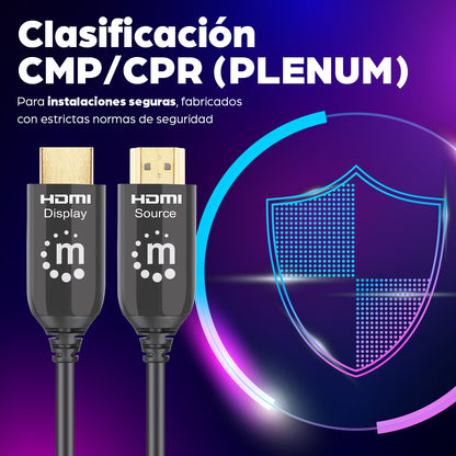 Manhattan 356176 cable HDMI 15 m HDMI Tipo A (Estándar) Negro