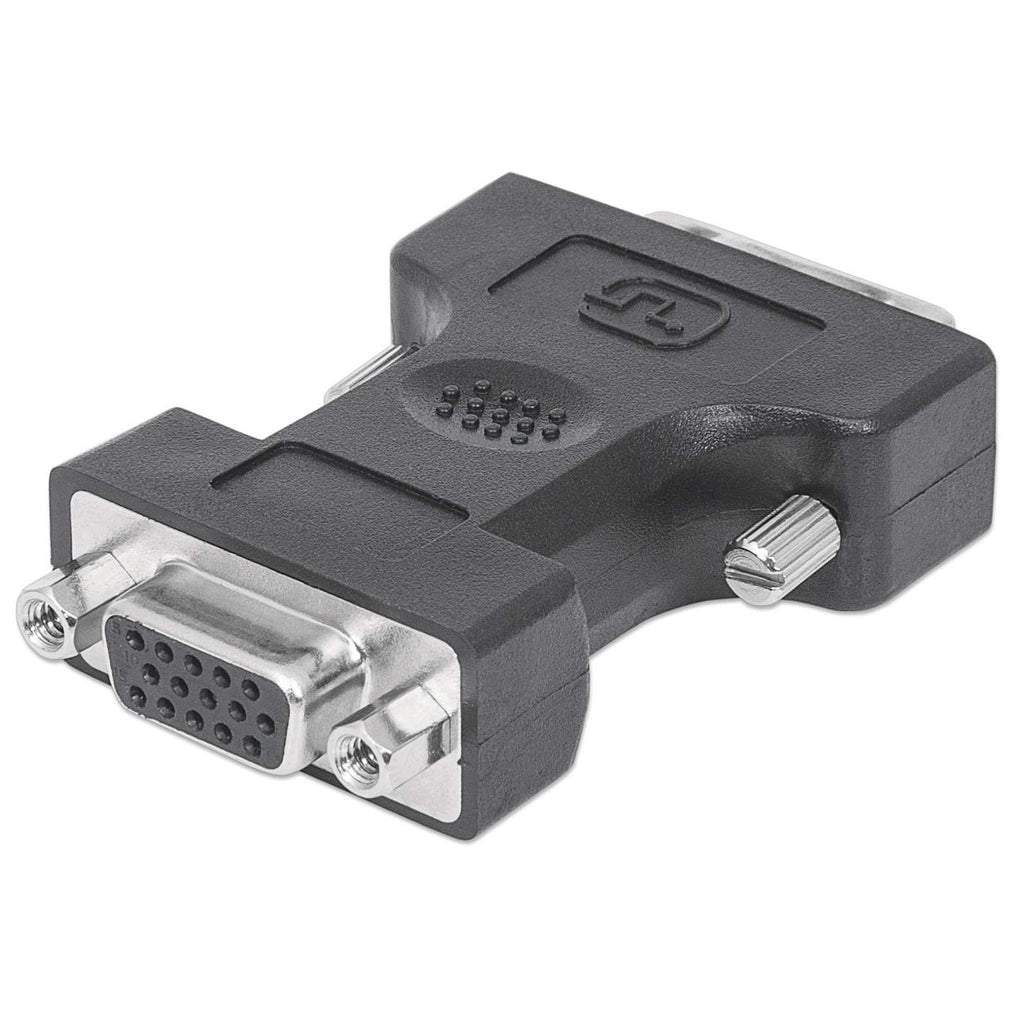 Manhattan 328883 cambiadores de género de cables DVI-I VGA Negro