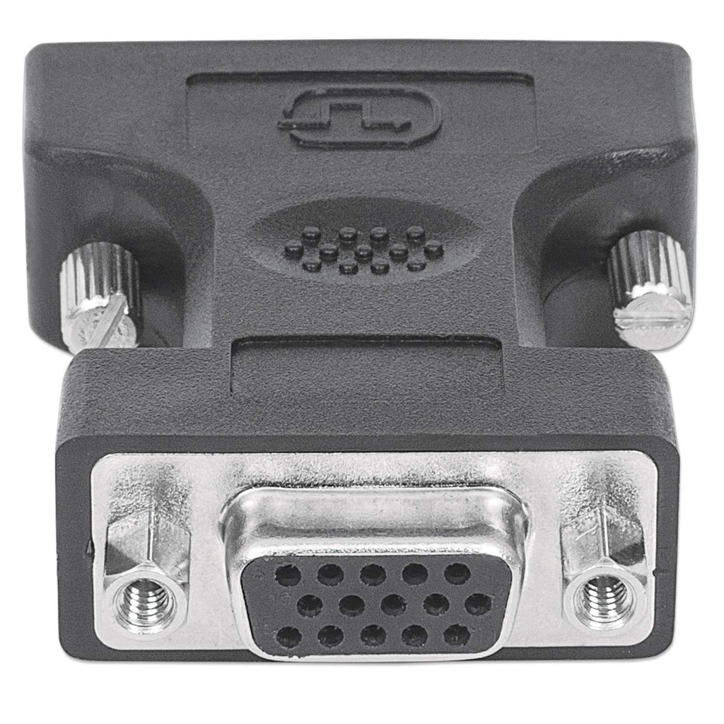 Manhattan 328883 cambiadores de género de cables DVI-I VGA Negro
