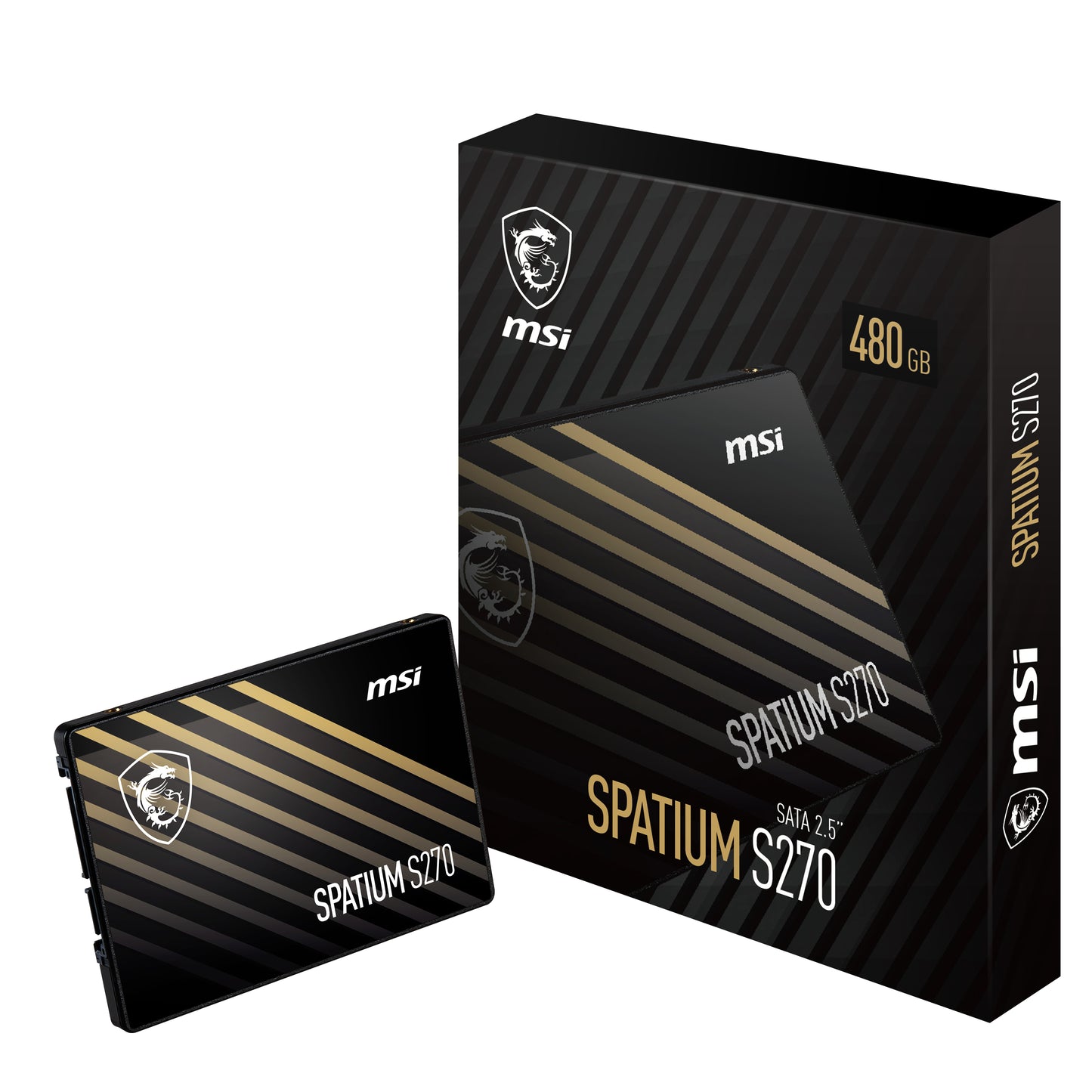 SSD MSI Interno SPATIUM S270 480GB 2.5 SATA III hasta 450 MB/s Escritura