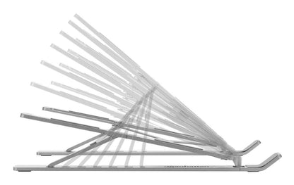 Soporte laptop Manhattan p/Escritorio de posiciones aluminio Premium
