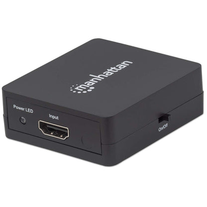 Video Splitter Manhattan HDMI 2 Puertos 1080p Alimentado por USB Color Negro