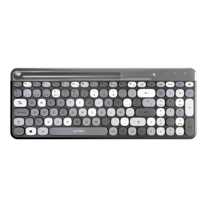 Kit Teclado y Mouse Acteck Creator Chic Colors MK470 Inalámbrico 2xBaterías AAA Incluidas Color Gris