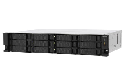 QNAP TS-1273AU-RP-8G NAS Bastidor (2U) Ryzen Embedded V1500B 8 GB DDR4 0 TB QNAP QTS Aluminio, Negro