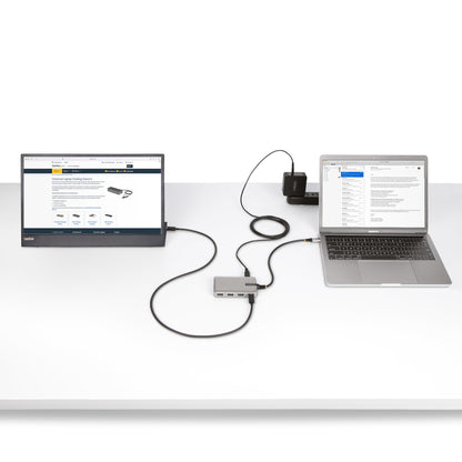StarTech.com HB31C3A1CDPPD3 nodo concentrador USB 3.2 Gen 2 (3.1 Gen 2) Type-C 10000 Mbit/s Plata