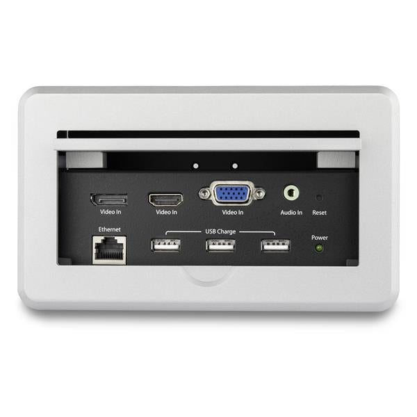 StarTech.com BOX4HDECP2 puente de conferencia AV 3840 x 2160 Pixeles Ethernet Plata