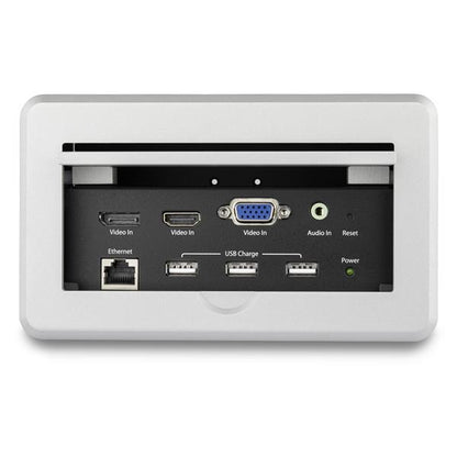 StarTech.com BOX4HDECP2 puente de conferencia AV 3840 x 2160 Pixeles Ethernet Plata