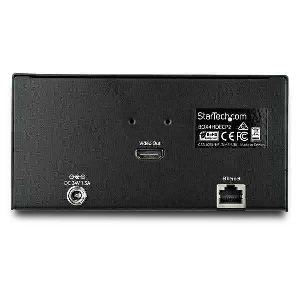 StarTech.com BOX4HDECP2 puente de conferencia AV 3840 x 2160 Pixeles Ethernet Plata