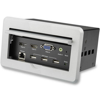 StarTech.com BOX4HDECP2 puente de conferencia AV 3840 x 2160 Pixeles Ethernet Plata