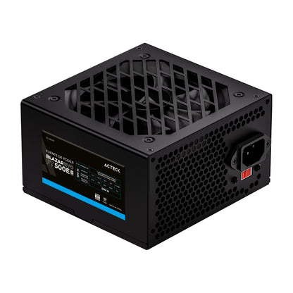 Fuente de Poder Blazar Evo FT500E ATX 500W / 1X20 4 pin  1xAtx 4  3xSata  2xMolex 4 pin  Negro
