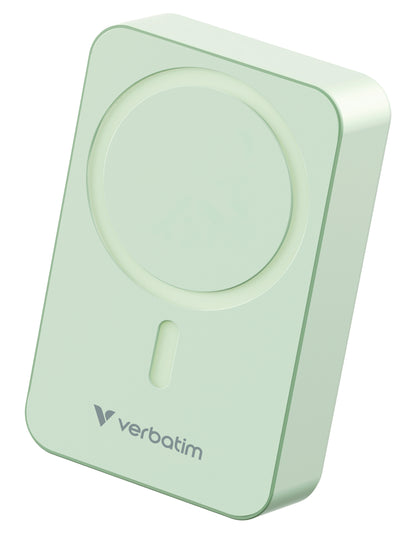 Cargador Magnético Verbatim Esencial Charge con 20 000mah Color Verde