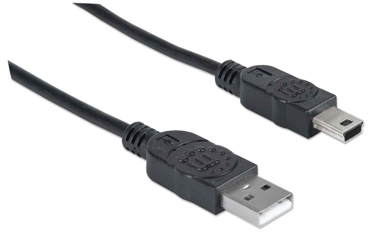 Cable Manhattan USB Mini B Alta Velocidad 2.0 A 1.8m Color Negro