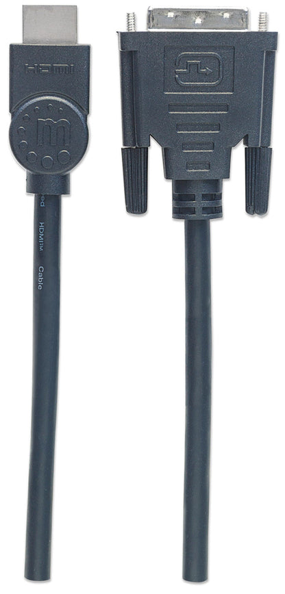 Manhattan 372510 adaptador de cable de vídeo 3 m HDMI Tipo A (Estándar) Negro