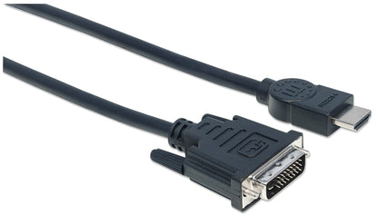Manhattan 372510 adaptador de cable de vídeo 3 m HDMI Tipo A (Estándar) Negro