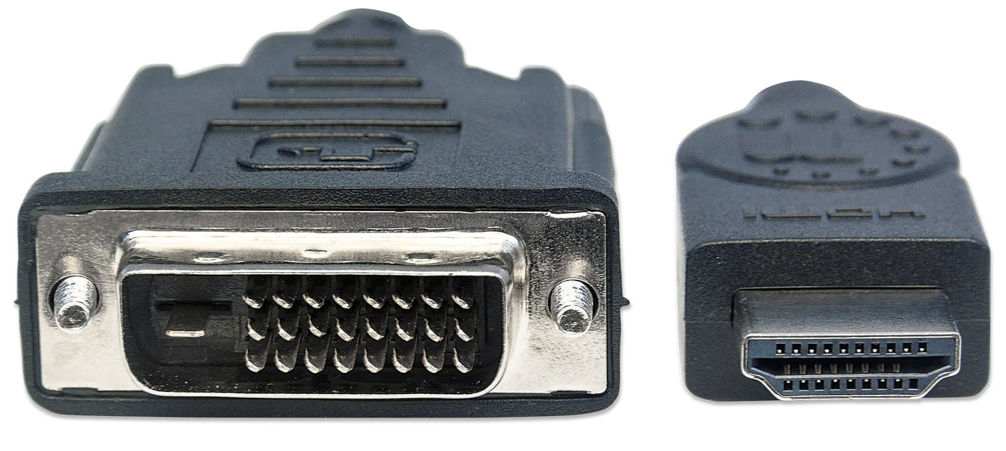Manhattan 372510 adaptador de cable de vídeo 3 m HDMI Tipo A (Estándar) Negro