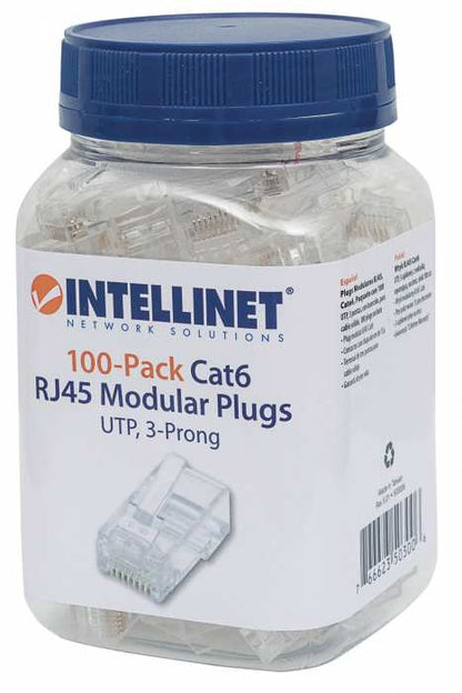 Intellinet 503006 conector RJ-45 Transparente