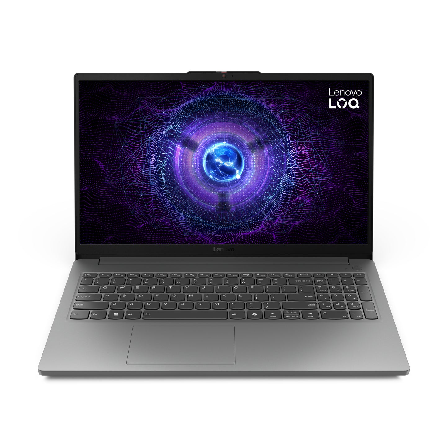 Lenovo LOQ 15IAX9E Intel® Core™ i5 i5-12450HX Computadora portátil 39.6 cm (15.6") Full HD 8 GB DDR5-SDRAM 512 GB SSD NVIDIA GeForce RTX 3050 Wi-Fi 6 (802.11ax) Windows 11 Home Español Gris