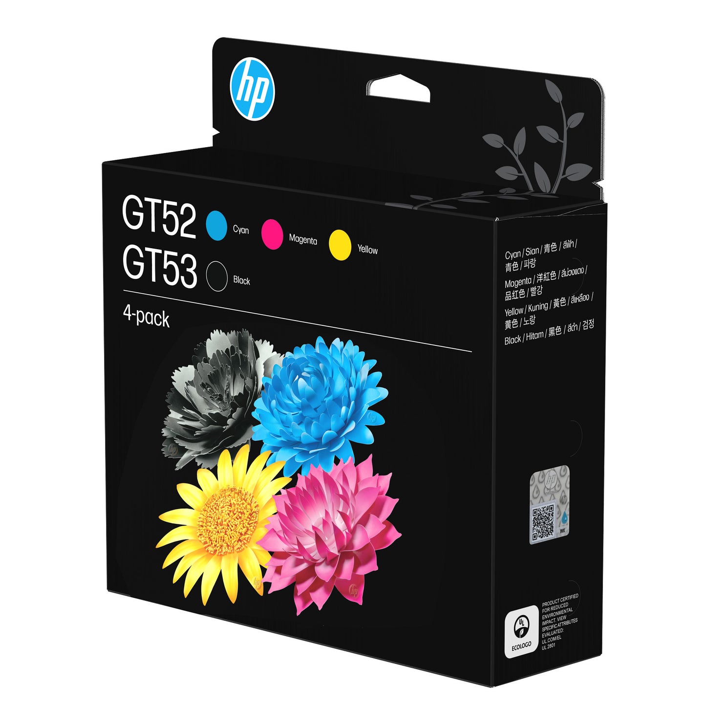 Botella de Tintas HP GT53/GT52 Combo 4-PACK