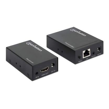 Manhattan 207461 extensor de audio/video Transmisor y receptor AV Negro
