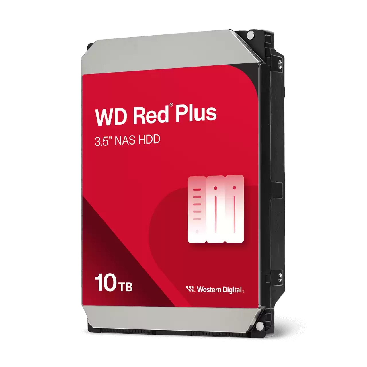 Disco Duro Western Digital Red Plus 10TB para NAS 3.5 SATA III 6 Gbit/s 7200RPM 512MB Caché