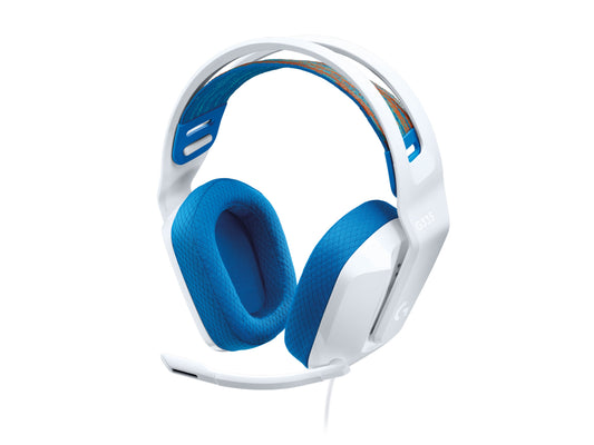 Audífonos Logitech G335 Gaming Micrófono/Cable 3.5mm Color Blanco