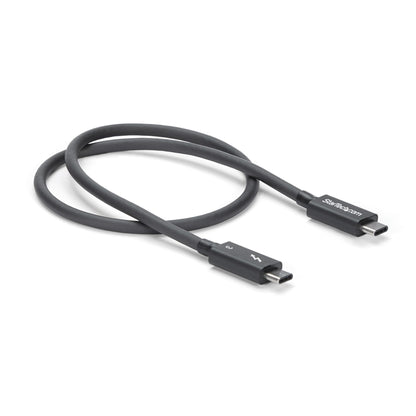 StarTech.com TBLT34MM50CM cable Thunderbolt 0.5 m 40 Gbit/s Negro