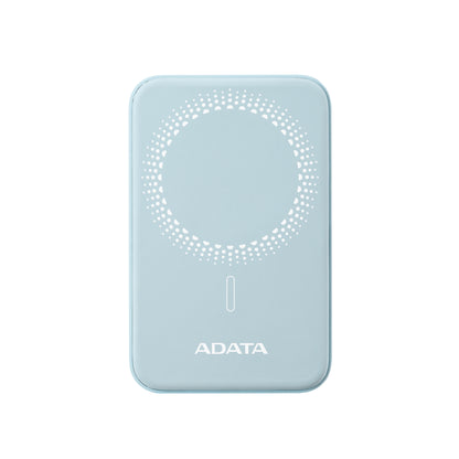 Power Bank Adata Inalámbrico 5000MAH de Carga Rápida QC PD de 20 W Magnético Color Azul