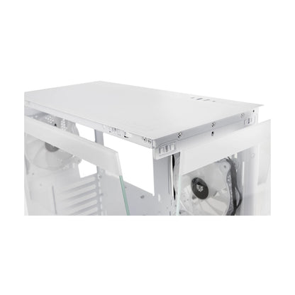 Gabinete Gamer Balam Rush Media Torre Tank Super 9200 TB Max MB ATX USB C 3.1/xUSB 3.0/USB 2.0 ARGB Blanco