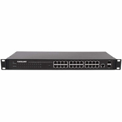 Intellinet 560917 dispositivo de redes Gestionado Gigabit Ethernet (10/100/1000) 1U Negro