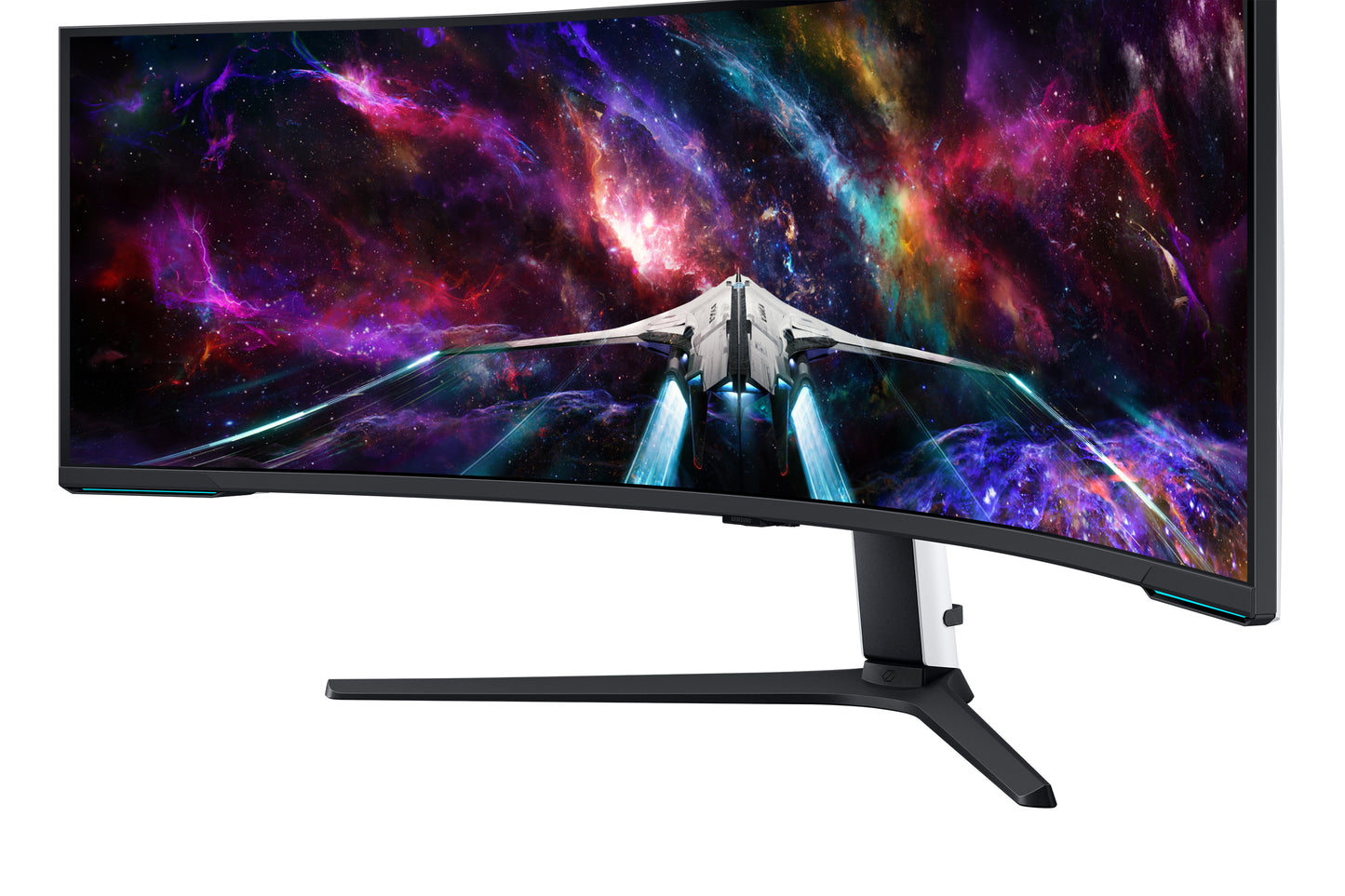 Samsung LS57CG950NLXZX monitor de computadora 144.8 cm (57") 7680 x 2160 Pixeles Dual UHD LED Negro, Blanco