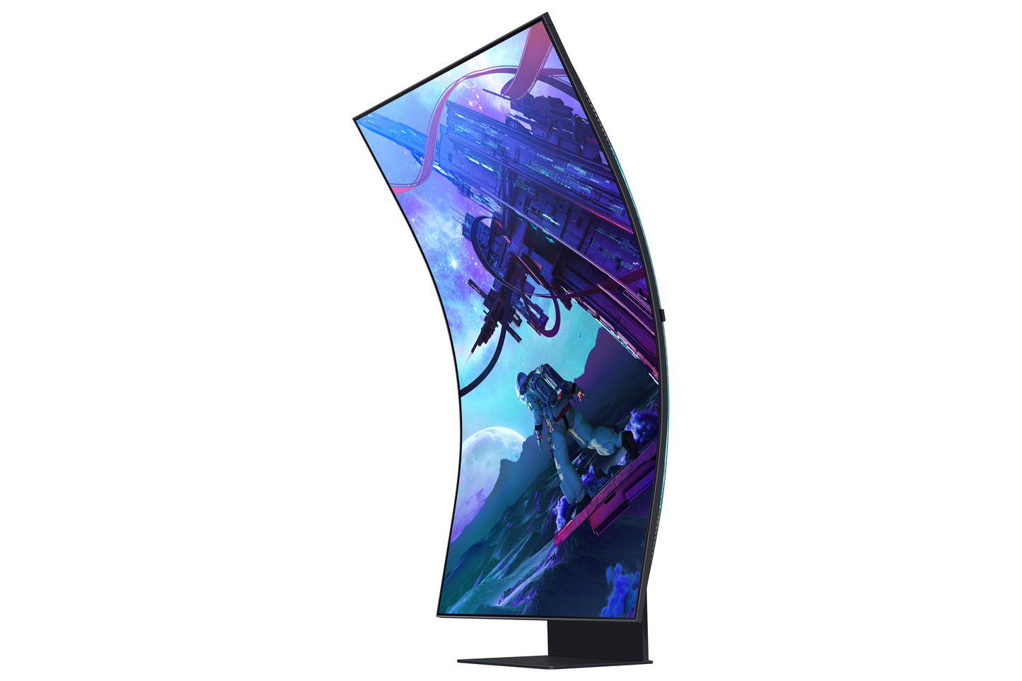 Monitor Samsung 55" Gaming Odyssey Ark 2th Gen 4K 3840x2160 165HZ VA Curvo 1000R 1MS HDR10 Bocinas Gaming HUB SMA