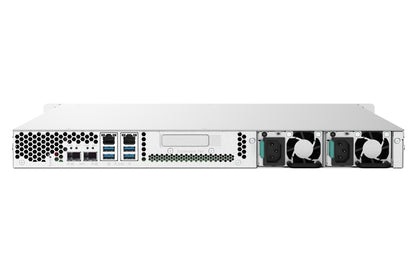NAS QNAP TS-432PXU-RP de rack 1U, 4 bahías sin discos, Annapurna Labs AL324 de 1.7 GHz, 2 GB DDR4, aluminio y negro