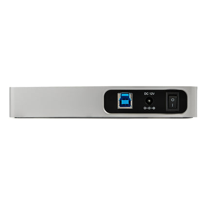 StarTech.com HB30C5A2CSC nodo concentrador USB 3.2 Gen 1 (3.1 Gen 1) Type-B 5000 Mbit/s Negro, Plata