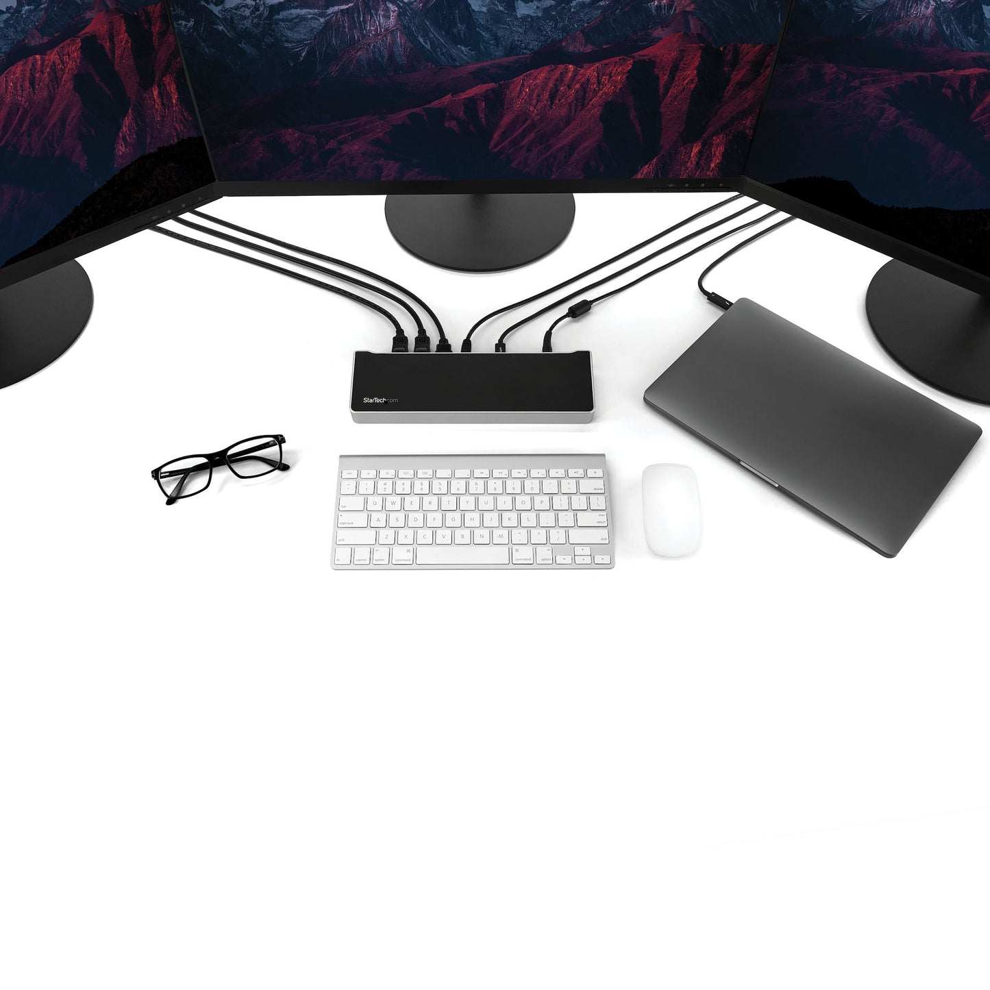 StarTech.com DK30CH2DEP base para laptop o replicador de puertos Alámbrico USB 3.2 Gen 1 (3.1 Gen 1) Type-C Negro, Plata