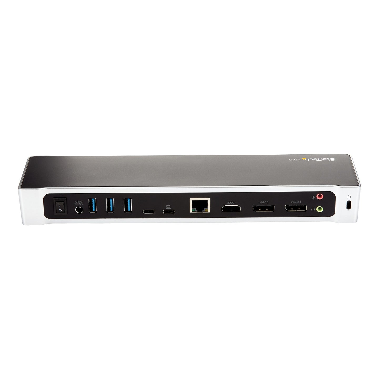 StarTech.com DK30CH2DEP base para laptop o replicador de puertos Alámbrico USB 3.2 Gen 1 (3.1 Gen 1) Type-C Negro, Plata