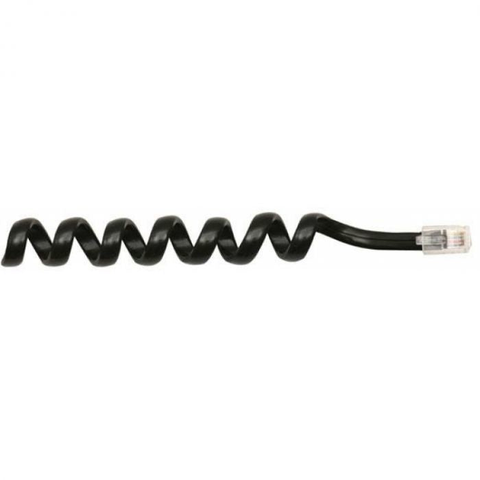 CABLE ESPIRAL TELEFONICO P/AURICULAR 2.1M NEGRO