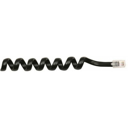 CABLE ESPIRAL TELEFONICO P/AURICULAR 2.1M NEGRO