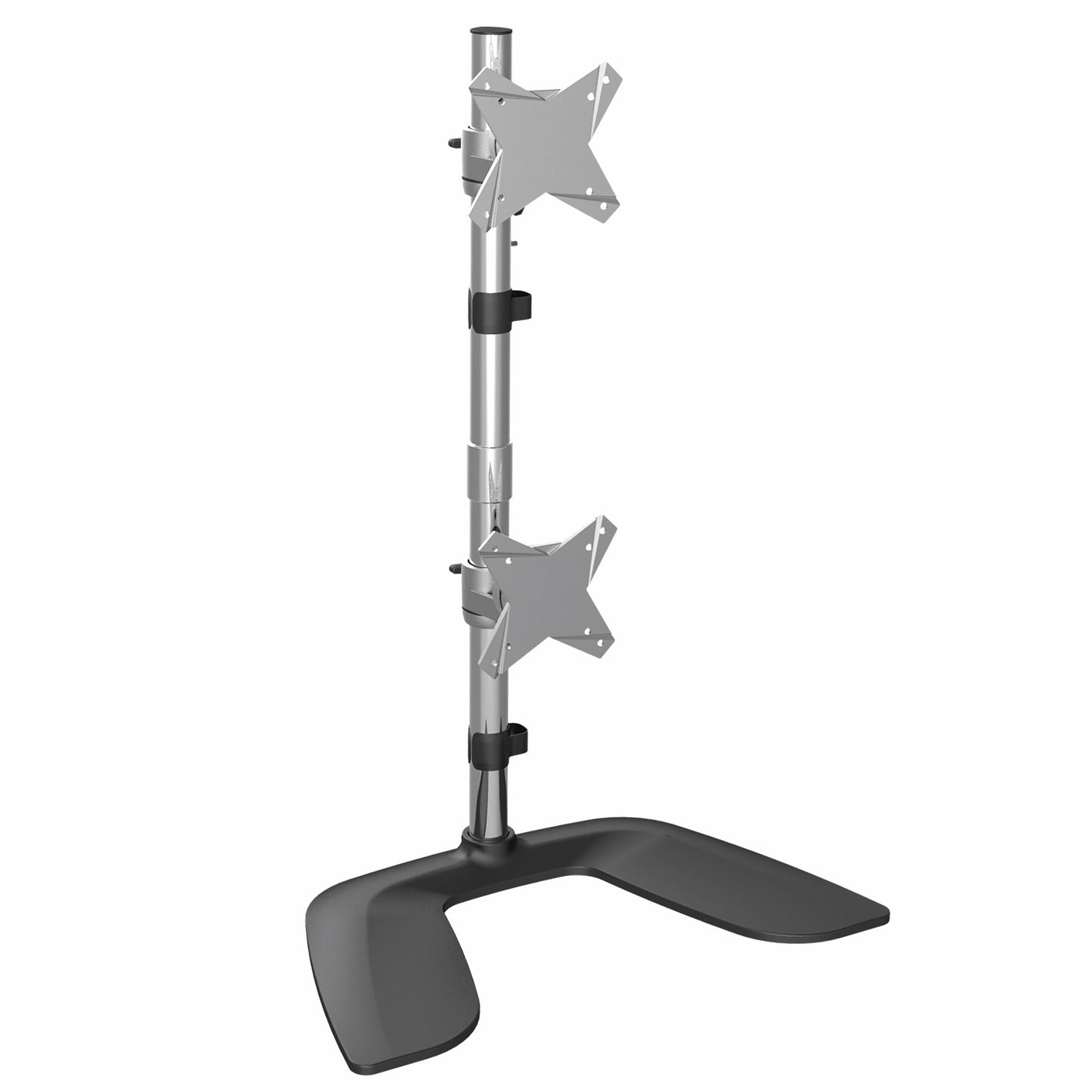 StarTech.com ARMDUOVS soporte para pantalla plana 68.6 cm (27") Escritorio Negro, Plata